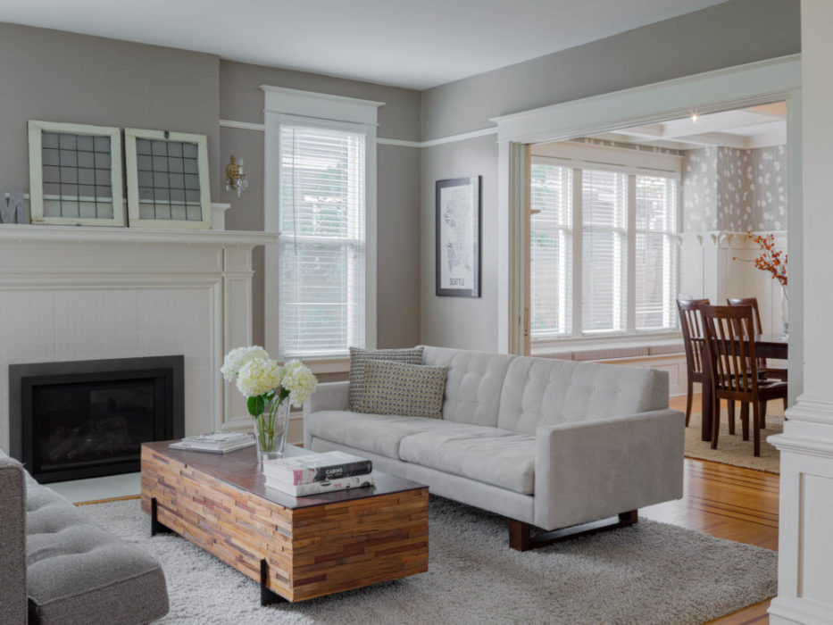 Capitol Hill Seattle Interior remodel  living room