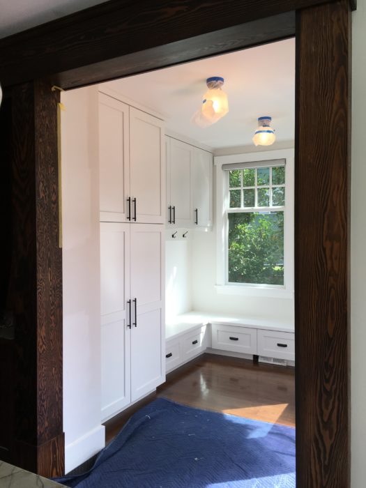 mud room of whole house remodel queen anne seattle