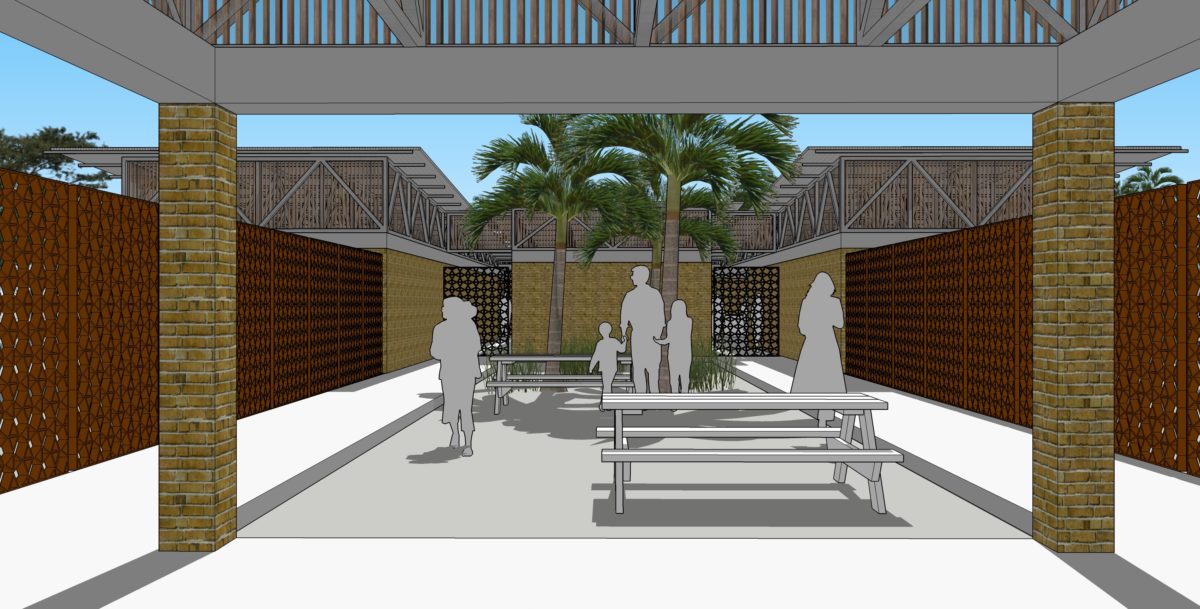 AWB Sierra Leone courtyard rendering