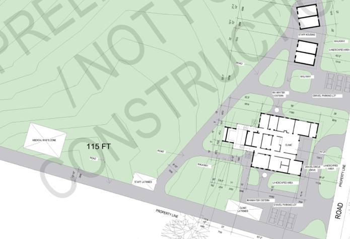 Site Plan for the Wai Community Health Clinic